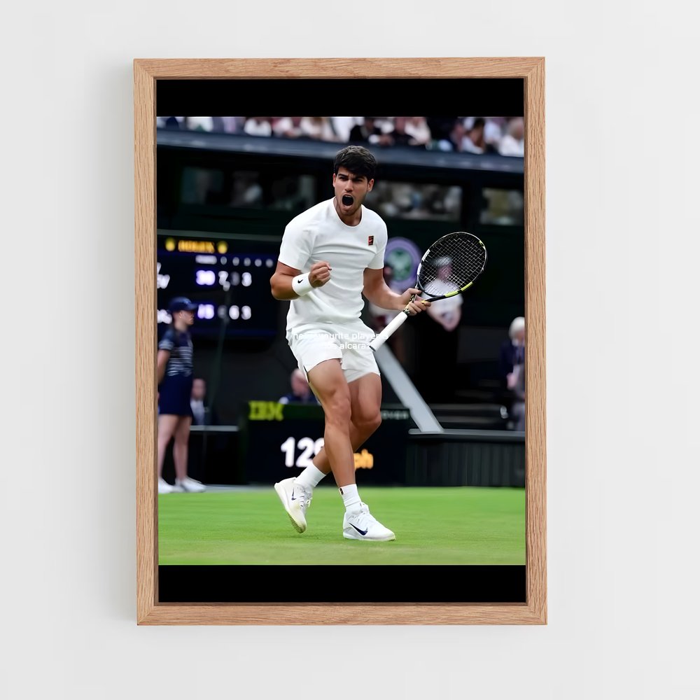 Poster Carlos alcaraz capté – affiche Tennis (vue 4)